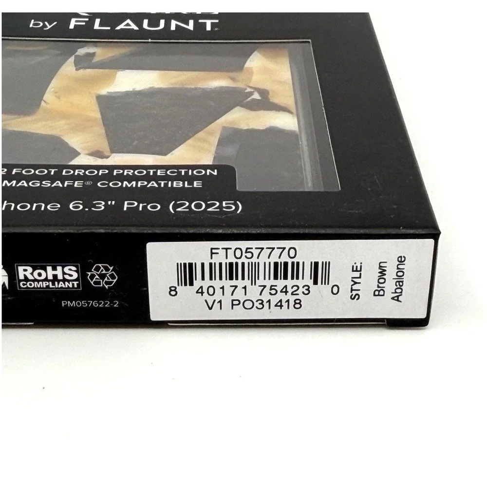 Flaunt Brown Abalone Square Case iPhone 17 Pro 6.3